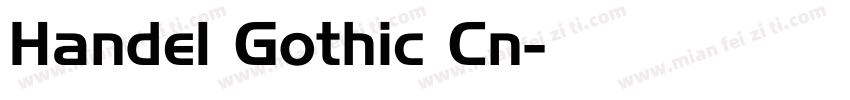 Handel Gothic Cn字体转换